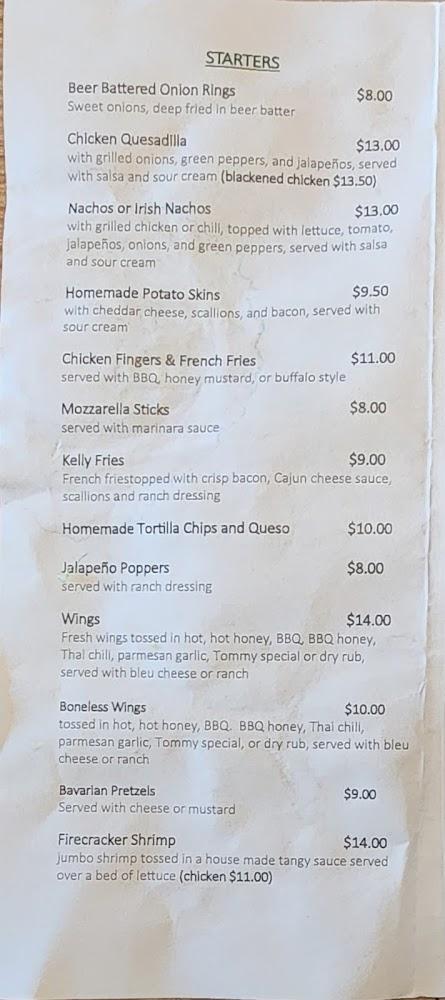 Kelly's Corner Menu image 2